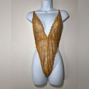 GOLD LINGERIE BODYSUIT